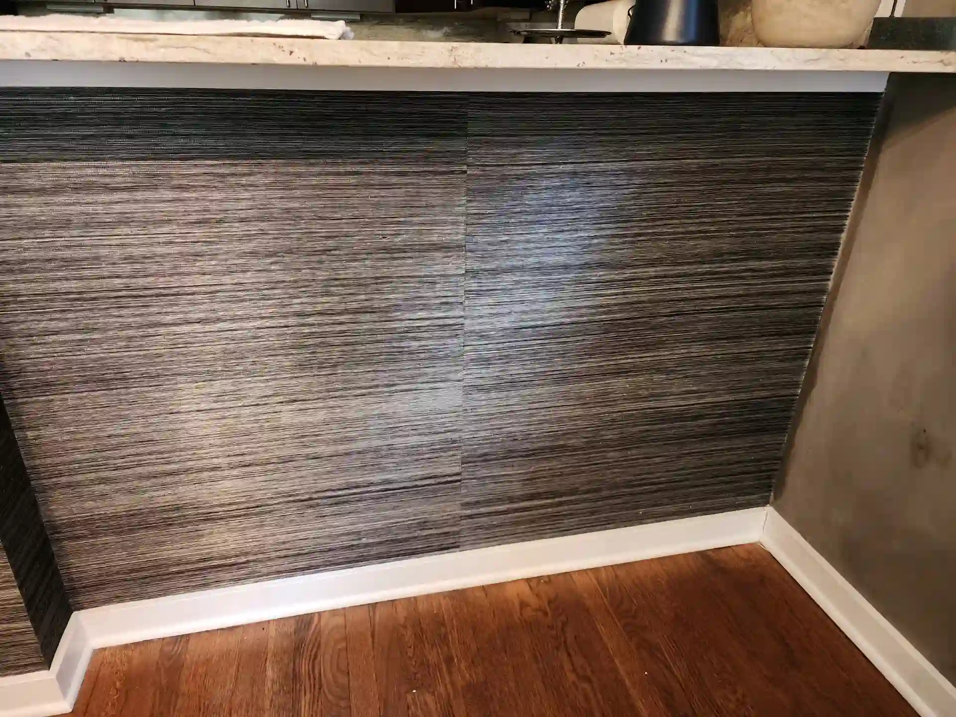 Modern accent wall design by professional installer in Pacific Heights, San Francisco